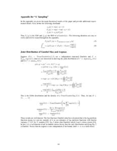 Appendix for “A⇤ Sampling” In this appendix we prove the main theoretical results of the paper and provide additional experimental details. First, define the following shorthand e (g) = exp( g + ) F (g) = exp( exp(