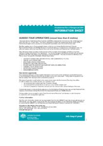 Hinchinbrook Plan of Management[removed]INFORMATION SHEET GUIDED TOUR OPERATORS (vessel less than 6 metres) The Great Barrier Reef Marine Park Authority (GBRMPA) released the Hinchinbrook Plan of Management[removed]the Plan)