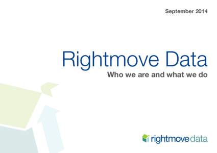 SeptemberRightmove Data Who we are and what we do  Contents