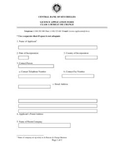 Microsoft Word - License application form for Class A Bureau de Change.doc