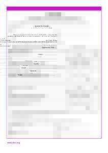 - ORDER FORM -  v[removed]Replaces all previous order forms Please complete and return this form to INIVE EEIG – Operating Agent AIVC by fax to +[removed]or by mail to Lozenberg7, BE-1932 Sint-Stevens-Woluwe, Bel
