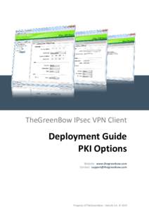 VPN Client Software Deployment Guide (PKI Options)