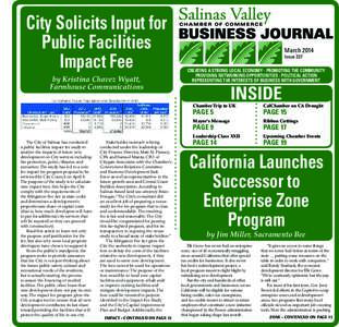 City Solicits Input for Public Facilities Impact Fee by Kristina Chavez Wyatt,