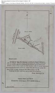 Plan of lot purchased from Samuel Smith by George W. Anderson, 1857 Folder 27 CONSOL Energy Inc. Mine Maps and Records Collection, [removed], AIS[removed], Archives Service Center, University of Pittsburgh 