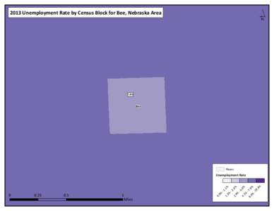 ´  2013 Unemployment Rate by Census Block for Bee, Nebraska Area 7.8%