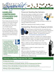 Vol. 2, Issue 1, Nov[removed]HANDLING COMPRESSED HYDROGEN GAS CYLINDERS