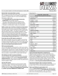 Prevention / Vaccination schedule / Influenza vaccine / FluMist / Immunization / HPV vaccine / National Vaccine Information Center / Medicine / Vaccination / Vaccines