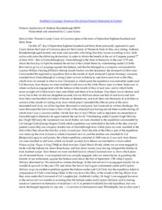 Southern Campaign American Revolution Pension Statements & Rosters Pension Application of Anthony Brandenburgh S8095 Transcribed and annotated by C. Leon Harris State of ohio Warren County Court of Common pleas of the te