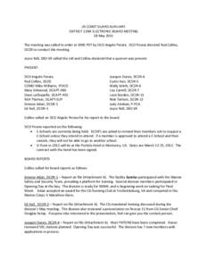 Microsoft Word - DISTRICT BOARD MEETING MINUTES - 18 May 2011