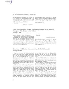 Jan[removed]Administration of William J. Clinton, 2000 and Development Cooperation Act of 1985, 22 U.S.C. 2349aa–9(c), I transmit herewith a 6month report on the national emergency with respect to Libya that was declared