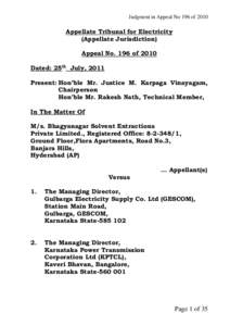 Appellate Tribunal for Electricity