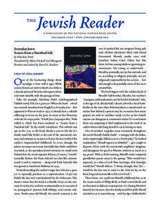 a publication of the national yiddish book center december 2007  www.jewishreader.org