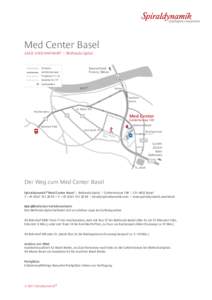 Med Center Basel LAGE UND ANFAHRT | Bethesda Spital Deutschland France, Messe