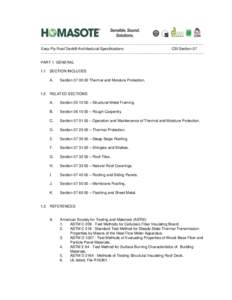 -------------------------------------------------------------------------------------------------------------------------------Easy-Ply Roof Deck® Architectural Specifications CSI Section 07 ----------------------------