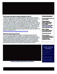 WIS 23 (Fond du Lac-Plymouth) Expansion Project - Newsletter April 2013