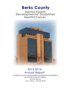 Berks County  Mental Health Developmental Disabilities HealthChoices