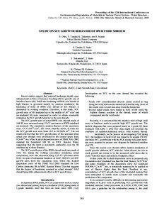 Proceedings of the 12th International Conference on Environmental Degradation of Materials in Nuclear Power System – Water Reactors – Edited by T.R. Allen, P.J. King, and L. Nelson TMS (The Minerals, Metals & Materials Society), 2005