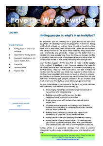 Microsoft Word - PTW Newsletter July 2009