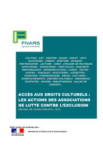 NOVEMBRECULTURE – ART - THÉÂTRE – DANSE – CHANT – ARTS PLASTIQUES – CIRQUE – ÉCRITURE – MUSIQUE – PHOTOGRAPHIE – LECTURE – VIDÉO - ATELIERS DE PRATIQUES ARTISTIQUES – EXPOSITIONS – SPEC