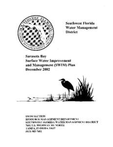 Southwest Florida Water Management District Sarasota Bay Surface Water Improvement