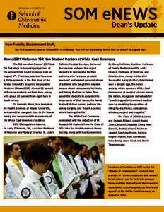 SOM eNEWS Dean’s Update A monthly update from Dean Thomas A. Cavalieri August 2013