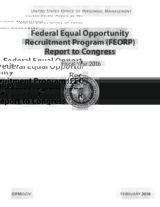 Federal Equal Opportunity Recruitment Program Report to Congress