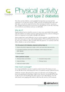 Biology / Diabetes mellitus / Blood sugar / Insulin / Physical Activity Guidelines for Americans / Diabetes management / Diabetes mellitus type 1 / Diabetes / Endocrine system / Medicine