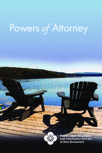 Powers of Attorney  Public Legal Education and Information Service of New Brunswick