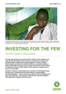 Investing for the Few:  The IFC’s Health in Africa initiative