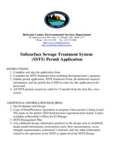 Beltrami County Environmental Services Department 701 Minnesota Ave NW, Suite 113, Bemidji MNPhone: Fax: http://www.co.beltrami.mn.us 