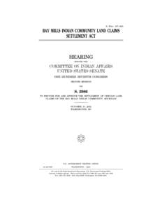 Aboriginal peoples in Canada / Bay Mills Indian Community / Daniel Inouye / Ojibwe people / Grand Traverse Band of Ottawa and Chippewa Indians / Bay Mills Township /  Michigan / First Nations / Ojibwe / Algonquian peoples