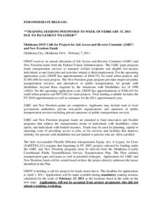 Oklahoma City / Oklahoma Department of Transportation / Ponca City /  Oklahoma / Transportation Equity Act for the 21st Century / Geography of Oklahoma / Oklahoma / Oklahoma City Metropolitan Area