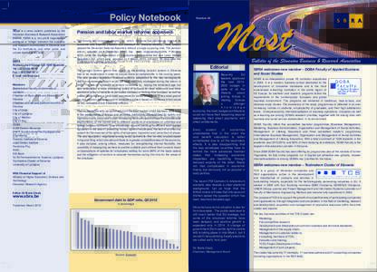 Policy Notebook Most is a news bulletin published by the Pension and labor market reforms approved  Slovenian Business & Research Association