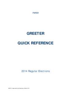 Microsoft Word - Quick Reference - Greeter.doc