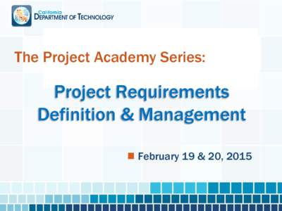 The Project Academy Series