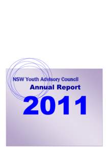 New South Wales NSW Youth Advisory Council Annual Report 2011