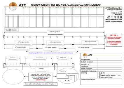 INMEET FORMULIER TRAILER/AANHANGWAGEN VLOEREN ATC Houthandel b.v. Bedrijvenpark TwenteKE Almelo Nederland