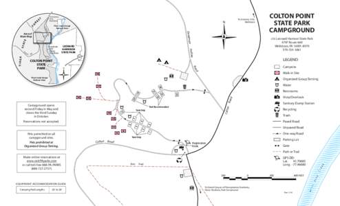 Colton Point State Park Campground Map Brochure