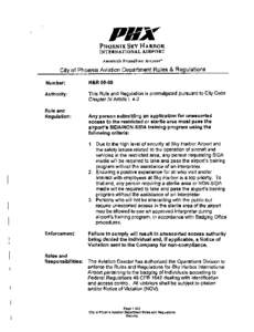 Pennsylvania / Transportation in the United States / Airport security / Aviation security / Transportation Security Administration / Pittsburgh International Airport / Code of Federal Regulations / Phoenix Sky Harbor International Airport / Sensitive Security Information / Security / Access control / Aftermath of the September 11 attacks