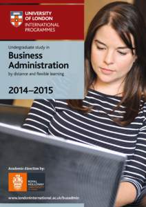 Undergraduate study in  Business Administration by distance and flexible learning