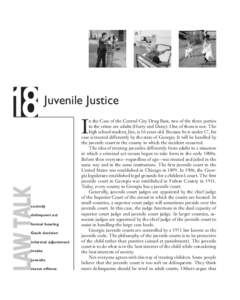 Juvenile Justice  LAW TALK I