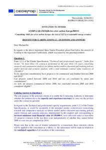 AO/RPA/ARANI/Skills for a low carbon Europe[removed]European Centre for the Development of Vocational Training Thessaloniki, [removed]RS/PRO/YSIRAK[removed]