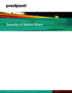 Security in Secure Share  threat protection | compliance | archiving & governance | secure communication TECH BRIEF