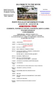 2014 TRIBUTE TO THE RIVER CELEBRATION[removed]POINT PLEASANT RIVER MUSEUM &