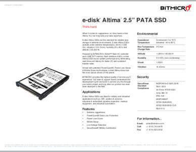 PRODUCT DATASHEET  www.bitmicro.com ™