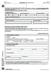 E 1 - Einkommensteuererklärung[removed]Formular)