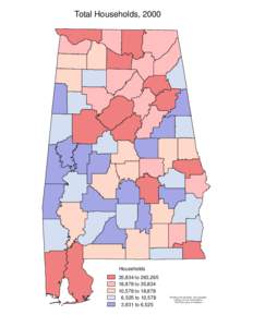 Total Households, 2000  Households 35,834 to 263,265 18,878 to 35,834 10,578 to 18,878