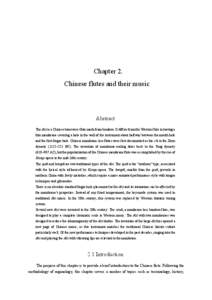 Chapter 2. Chinese flutes and their music
