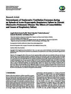 Aging-associated diseases / Respiratory diseases / Mechanical ventilation / Chronic obstructive pulmonary disease / Acute exacerbation of chronic obstructive pulmonary disease / Respiratory monitoring / Respiratory failure / Respiratory acidosis / Obstructive lung disease / Medicine / Intensive care medicine / Respiratory therapy