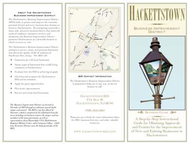 HACKETTSTOWN  About The Hackettstown Business Improvement District  ∑